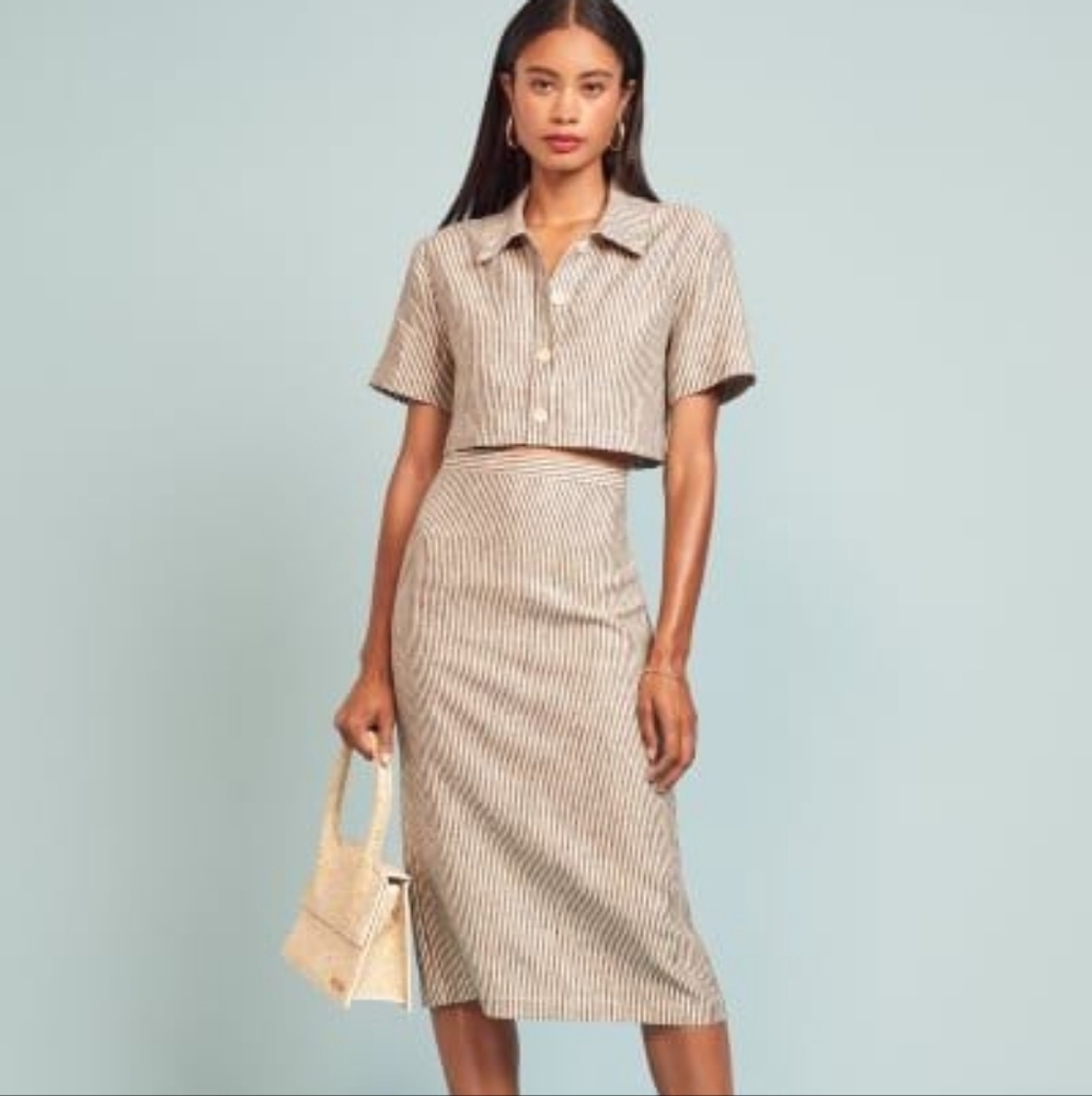 Reformation Landsby Two Piece In Vineyard Size 0 Nwt